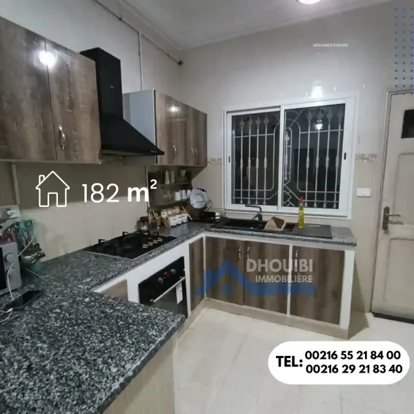 Manar kairouan villa style americain a vendre 182 metre - Image 2