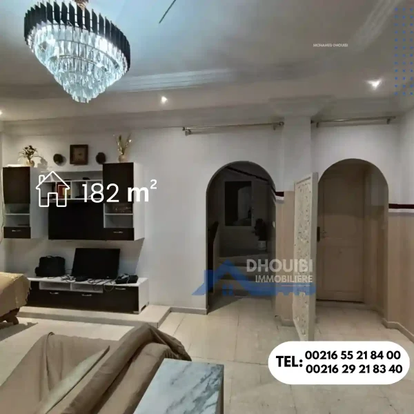Manar kairouan villa style americain a vendre 182 metre - Image 3