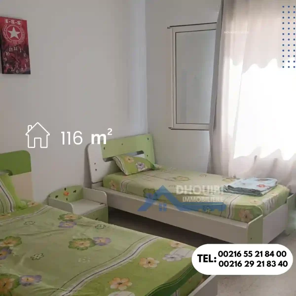 Sousse : Appartement a vendre s+2 7ay riath - Image 11