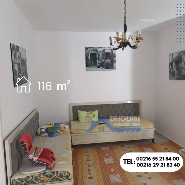 Sousse : Appartement a vendre s+2 7ay riath - Image 7