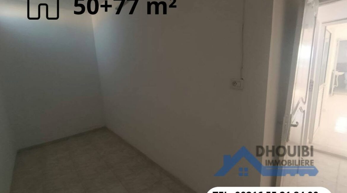 Deux étages commerciaux à vendre – Quartier El Mansoura, Kairouan